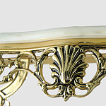 Консоль из бронзы с мраморной столешницей Bronze De Console варинант исполнения - 1 | Loft Concept в Твери