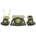 Настольный письменный набор из змеевика из 7-ми элементов Successful Leader варинант исполнения - 3 | Loft Concept в Твери