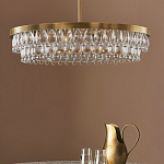 Люстра круглая с подвесками в форме стеклянных капель Glass Rain варинант исполнения - 3 | Loft Concept в Твери