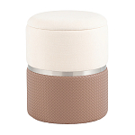 Пуф Mauldine с ящиком светло-коричневый с экокожей варинант исполнения - 1 | Loft Concept в Твери