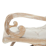 Кресло-качалка с мягкой обивкой из льна Ella Armchair beige варинант исполнения - 3 | Loft Concept в Твери