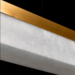 Подвесной светильник линейный из натурального камня Perfection of Geometry варинант исполнения - 6 | Loft Concept в Твери