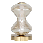 Настольная лампа светодиодная с волнообразным стеклянным плафоном Amphora of Light варинант исполнения - 2 | Loft Concept в Твери