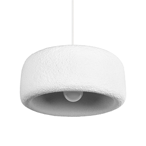 Подвесной светильник с круглым рельефным абажуром Sergey Makhno