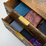 Прикроватная тумба с фактурным фасадом Termite варинант исполнения - 5 | Loft Concept в Твери