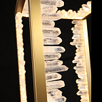 Настольная лампа прямоугольная с декоративными элементами в виде кристаллов Smooth Shine варинант исполнения - 3 | Loft Concept в Твери