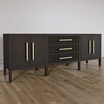 Большая VT-тумба Primo шпон темный орех варинант исполнения - 3 | Loft Concept в Твери