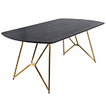 Обеденный стол на металлических ножках Ward Brass Dining Table варинант исполнения - 1 | Loft Concept в Твери