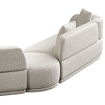 Угловой диван Calypso с поворотным механизмом и пуфом   варинант исполнения - 5 | Loft Concept в Твери