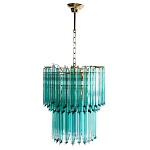Дизайнерская люстра Blue Lagoon glass бирюзовое стекло  варинант исполнения - 2 | Loft Concept в Твери