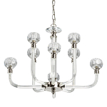 Люстра с 8-ю лампами и гранеными стеклянными плафонами Prism Gala варинант исполнения - 1 | Loft Concept в Твери