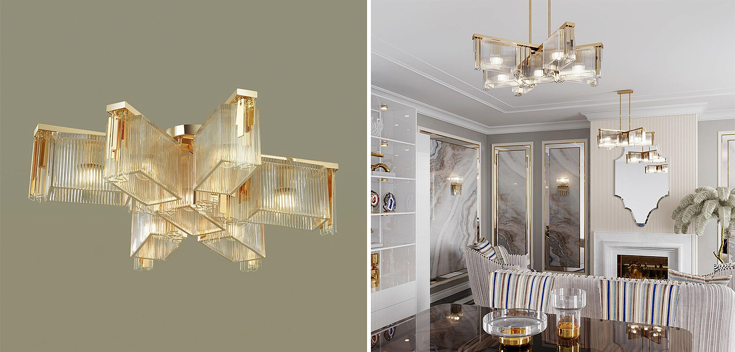Люстра Madelen Gold Chandelier 7 Люстра Madelen Gold Chandelier 7 - Loft-Concept в Твери