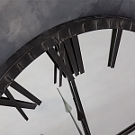Часы настенные зеркальные с чёрным металлическим циферблатом Mirror Tower Clock варинант исполнения - 2 | Loft Concept в Твери