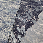 Мебельная ткань Вышивка серый цвет 130 см T2-39 варинант исполнения - 3 | Loft Concept в Твери