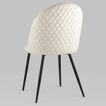 Мягкий стул в бежевом велюре Miruna Chair варинант исполнения - 5 | Loft Concept в Твери