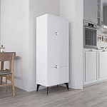 Комод белый с 4-мя дверцами на металлических ножках SPARK MULTIPURPOSE CABINET WHITE варинант исполнения - 3 | Loft Concept в Твери
