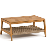 Стол журнальный для сада из акации Breathe Nature варинант исполнения - 1 | Loft Concept в Твери