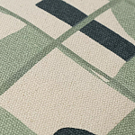 Подушка декоративная зеленого цвета с геометрическим рисунком Divine Abstractions варинант исполнения - 2 | Loft Concept в Твери