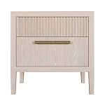 Прикроватная Тумбочка Primo с двумя ящиками Светлый дуб варинант исполнения - 7 | Loft Concept в Твери