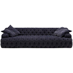 Трехместный диван темно-синий Campion Deep Blue Sofa варинант исполнения - 1 | Loft Concept в Твери