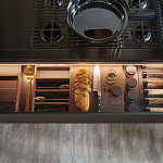 Кухонный гарнитур из массива дерева и камня HI-LINE 6 FRAME DOOR Dada Engenereed Kitchen варинант исполнения - 11 | Loft Concept в Твери