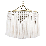 Люстра белая плетеная с кисточками Boho Tassel Chandelier варинант исполнения - 1 | Loft Concept в Твери