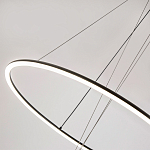 Светодиодная люстра Black LED Circle and Ball Lamp варинант исполнения - 5 | Loft Concept в Твери