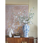 Ваза фарфоровая высокая с синими цветочными мотивами Independence варинант исполнения - 4 | Loft Concept в Твери