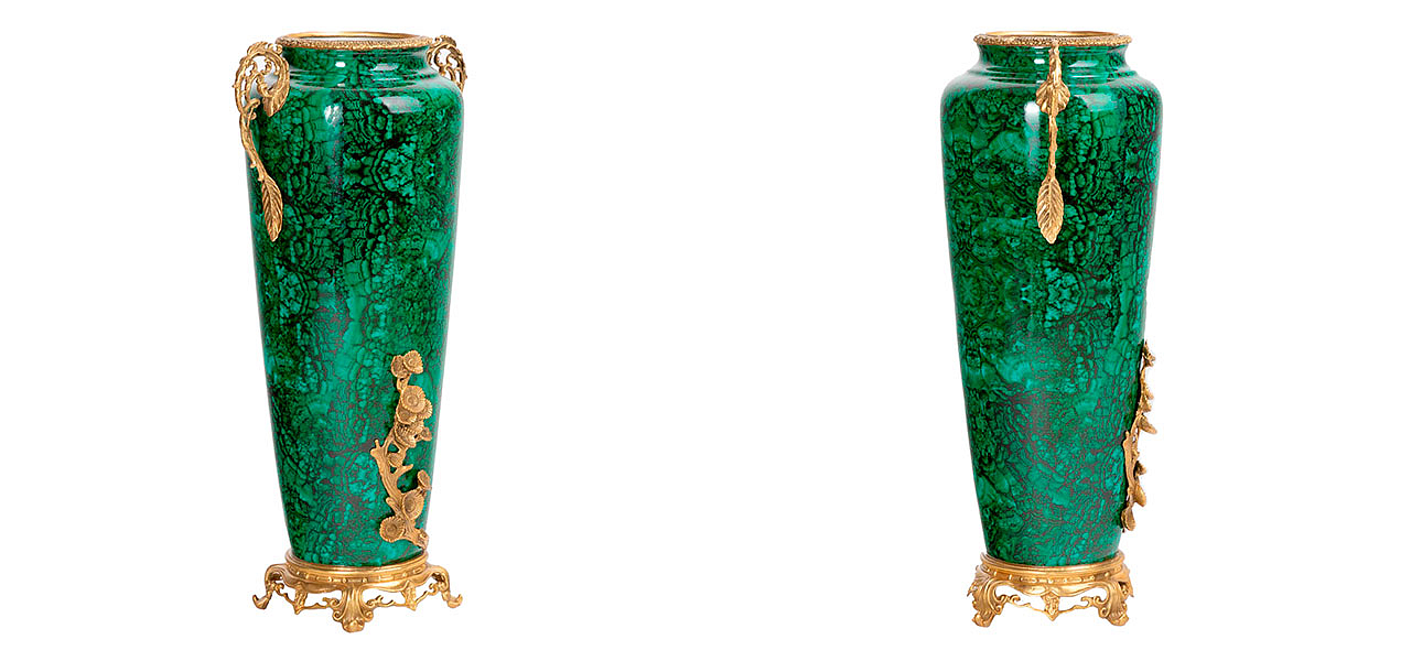 Ваза фарфоровая высокая малахит Malachite Ваза фарфоровая высокая малахит Malachite - Loft-Concept в Твери
