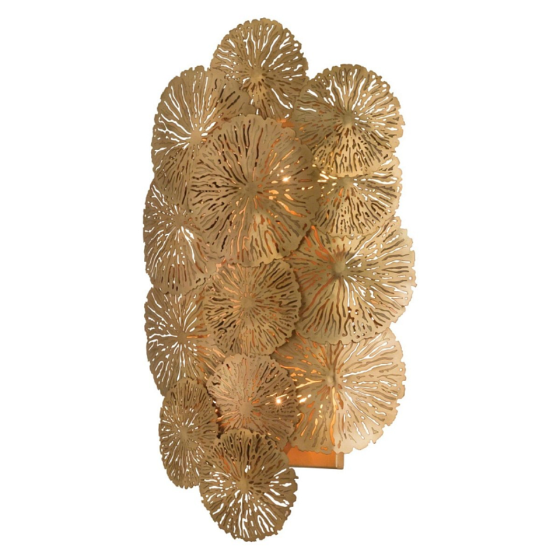Бра GLOBAL VIEWS LILY PAD WALL SCONCE Золотой Бра GLOBAL VIEWS LILY PAD WALL SCONCE Золотой в Твери | Loft Concept