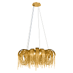 Люстра круглая подвесная с металлическими дугами и длинными цепочками 80 см Atlantis Chain варинант исполнения - 10 | Loft Concept в Твери