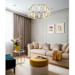 Люстра в форме шестиугольника с хрустальным декором Agace Crystal Chandelier варинант исполнения - 2 | Loft Concept в Твери