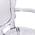 Прозрачный стул с подлокотниками LOUIS GHOST CHAIR Grey варинант исполнения - 7 | Loft Concept в Твери