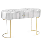 Консоль овальная на золотистых фигруных ножках Wall Console варинант исполнения - 1 | Loft Concept в Твери