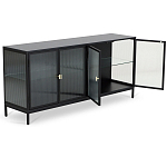 Сервант четырехдверный с рифленым стеклом The Keeper варинант исполнения - 2 | Loft Concept в Твери