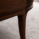 Кофейный стол овальный из дерева с 2-мя ящиками Coffee Walnut Table варинант исполнения - 10 | Loft Concept в Твери