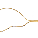 Подвесной светильник волнообразный изогнутый на двух тросах 103 см Spiral Lighting варинант исполнения - 2 | Loft Concept в Твери