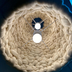 Вязаный подвесной светильник из шерсти Dome Wool Lamp  варинант исполнения - 5 | Loft Concept в Твери