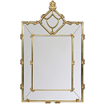 Зеркало прямоугольное Golden Classic Ornament Mirror варинант исполнения - 2 | Loft Concept в Твери