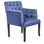 Кресло Addison Chic Armchair deep blue velour варинант исполнения - 1 | Loft Concept в Твери
