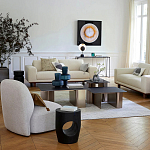 Приставной столик черного цвета AMORPHOUS варинант исполнения - 4 | Loft Concept в Твери