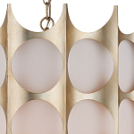 Подвесной светильник в форме цилиндра с фактурным серебряным каркасом и тканевым абажуром Silver Honeycomb варинант исполнения - 2 | Loft Concept в Твери