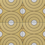 Дизайнерская плитка с узором Диски варинант исполнения - 1 | Loft Concept в Твери