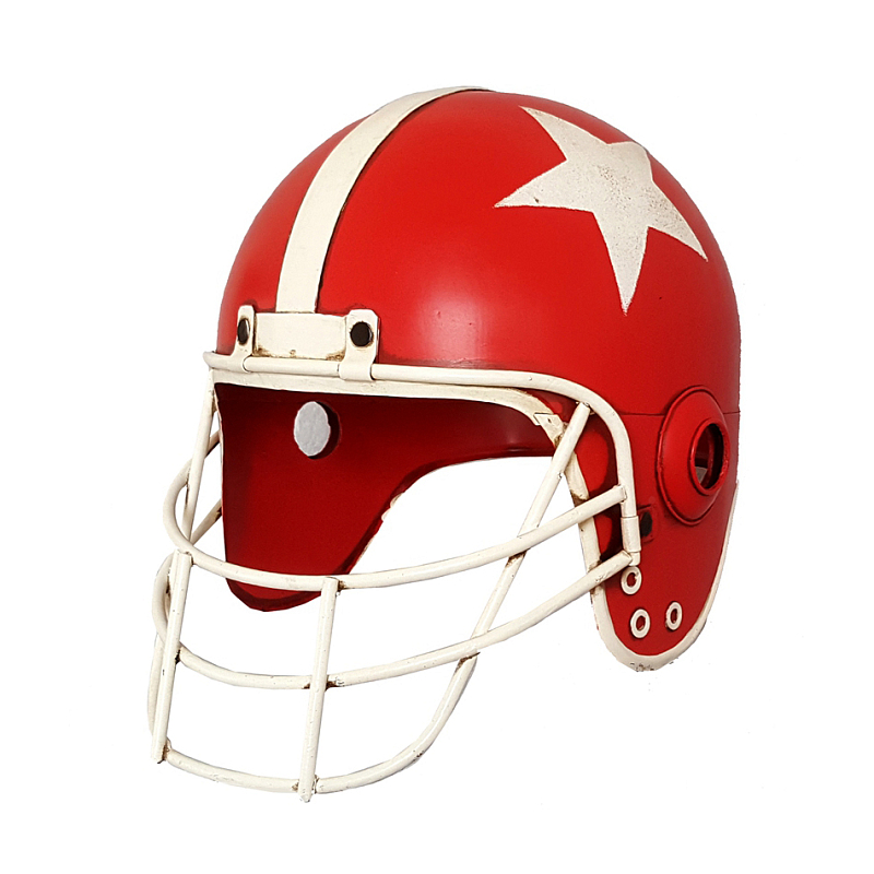 Аксессуар на стену Helmet with Star Red Красный Белый Аксессуар на стену Helmet with Star Red Красный Белый в Твери | Loft Concept