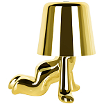 Настольная лампа фигурная цвета золото с гладким абажуром Высота 17 см Sophia варинант исполнения - 4 | Loft Concept в Твери