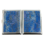 Портсигар с газовой зажигалкой из натурального камня Лазурит Stone Cigarettes Cases варинант исполнения - 9 | Loft Concept в Твери