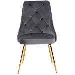 Стул в серой велюровой обивке Ward Grey Velour Chair варинант исполнения - 2 | Loft Concept в Твери