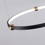 Люстра подвесная светодиодная черный металл Ring Horizontal варинант исполнения - 10 | Loft Concept в Твери