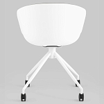 Офисное кресло из пластика с мягким сиденьем Eggshell Grey варинант исполнения - 5 | Loft Concept в Твери