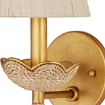 Бра из кованого железа с отделкой плетеной веревкой и сусальным золотом Parisian Style варинант исполнения - 2 | Loft Concept в Твери